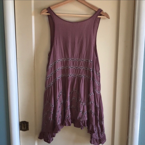 Free People Voile & Lace Trapeze Fawn with Black Polka Dot slip dress - Picture 8 of 9